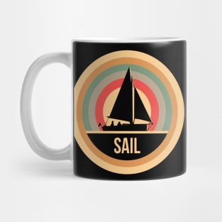 Retro Vintage Sailing Gift For Sailors Mug